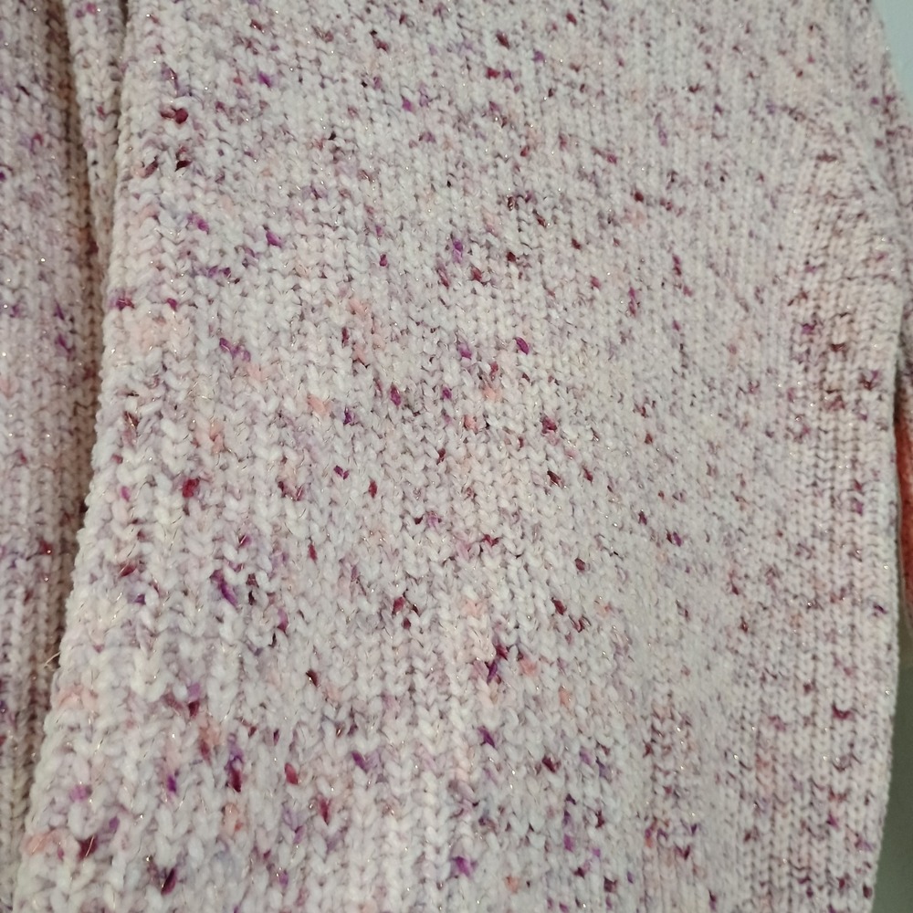 Wonder Nation Girls Long Sleeve Pink Knit Pullover Sweater Plus L /10-12 NWT - Picture 5 of 5